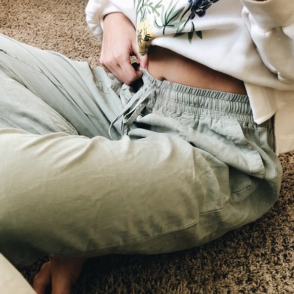 sage green pants - Picture 2 of 8